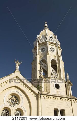 Stock Image - Panama, Panama City, Cosco Viejo, Plaza Bolivar, Church and Convent of San Francisco de Asis.. Fotosearch