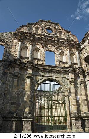 Stock Photograph - Panama, Panama City, Cosco Viejo, Church of San Ignacio de La Compania de Jesus. Fotosearch