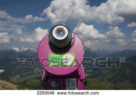 Stock Photograph - Panoramic view from the top of the Kitzbuheler Horn. Kitzbuehel, Tyrol, Austria.. Fotosearch
