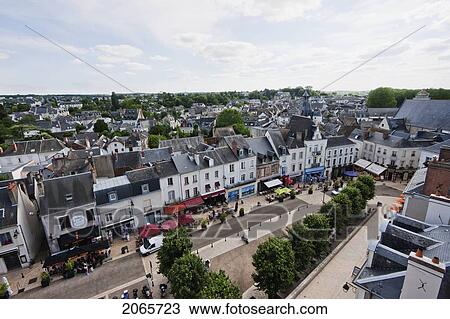 Panoramic View Of Amboise From The Chateau D'amboise, Amboise, France View Large Photo Image Stock Image - Panoramic View Of Amboise From The Chateau D'amboise, Amboise, France. Fotosearch