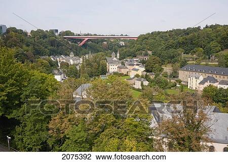 Panoramic View Of Pfaffenthal From The Bock Casemates, Luxembourg View Large Photo Image Stock Image - Panoramic View Of Pfaffenthal From The Bock Casemates, Luxembourg. Fotosearch