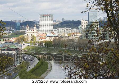 Stock Photo - Panoramic View Of Vilnius From The Upper Castle, Lithuania. Fotosearch
