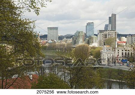 Panoramic View Of Vilnius From The Upper Castle, Lithuania View Large Photo Image Stock Photograph - Panoramic View Of Vilnius From The Upper Castle, Lithuania. Fotosearch