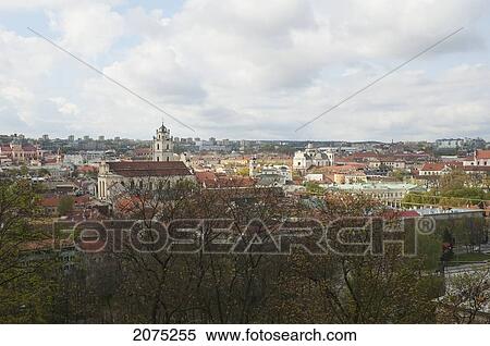 Stock Photography - Panoramic View Of Vilnius From The Upper Castle, Lithuania. Fotosearch