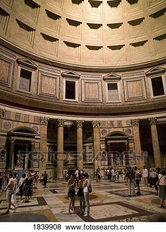 Stock Photo - Pantheon Interior; Rome, Italy. Fotosearch