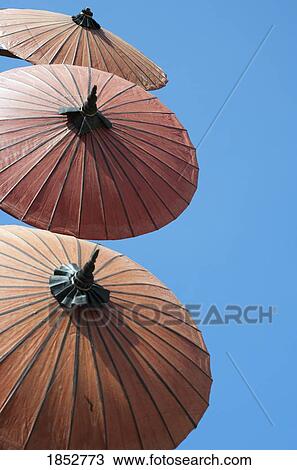 Paper Parasols In Thailand View Large Photo Image Stock Image - Paper Parasols In Thailand. Fotosearch