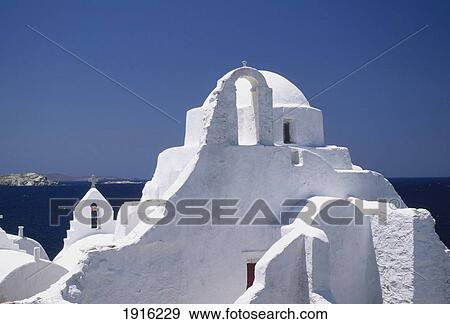 Paraportiani Church View Large Photo Image Stock Photo - Paraportiani Church. Fotosearch