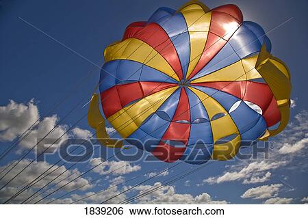 Parasail Backlit By Sun; Mauritius View Large Photo Image Stock Photograph - Parasail Backlit By Sun; Mauritius. Fotosearch