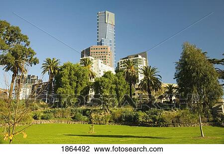 Park Area With Highrise Buildings In The Background View Large Photo Image Stock Image - Park Area With Highrise Buildings In The Background. Fotosearch