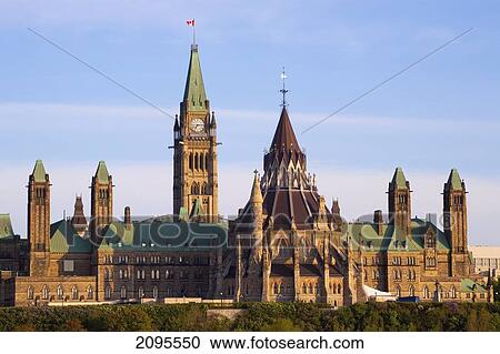 Stock Image - Parliament Buildings Of Canada; Ottawa Ontario Canada. Fotosearch