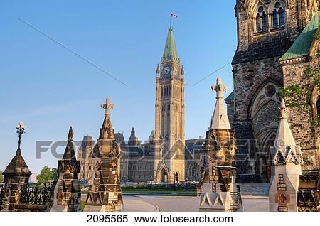 Parliament Buildings Of Canada; Ottawa Ontario Canada View Large Photo Image Stock Photography - Parliament Buildings Of Canada; Ottawa Ontario Canada. Fotosearch