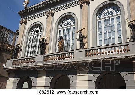 Stock Image - Part Of The Facade Of The Dali Theatre & Museum; Figueres, Spain. Fotosearch