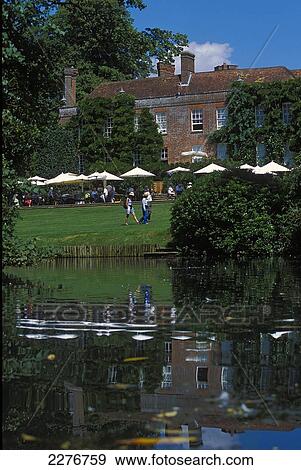 Stock Photo - Pashley Manor gardens; East Sussex, England. Fotosearch