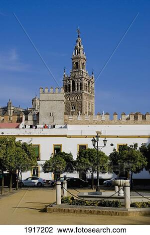 Stock Image - Patio De Las Banderas, Cathedral. Fotosearch