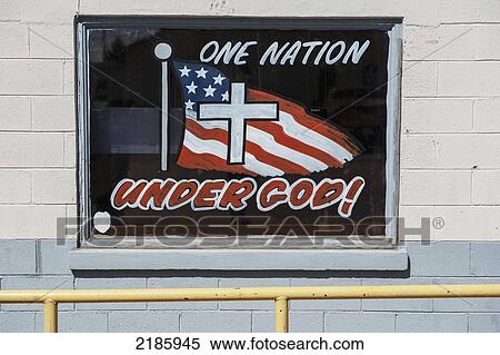 Patriotic Religious American Window Sign, Texas, Usa View Large Photo Image Stock Photography - Patriotic Religious American Window Sign, Texas, Usa. Fotosearch