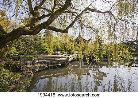 Stock Photography - Pavilion By The Pond In Dr. Sun Yat Sen Park In Chinatown, Vancouver, British Columbia, Canada. Fotosearch