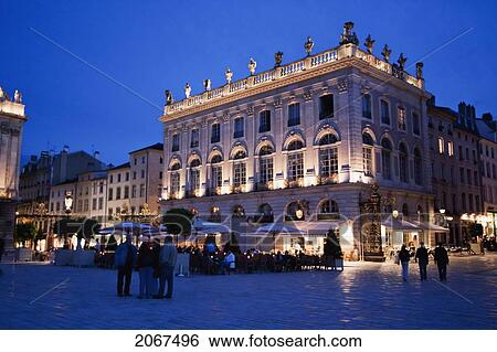 Pavilion Jacquet On Place Stanislas At Night, Nancy, France View Large Photo Image Stock Photograph - Pavilion Jacquet On Place Stanislas At Night, Nancy, France. Fotosearch