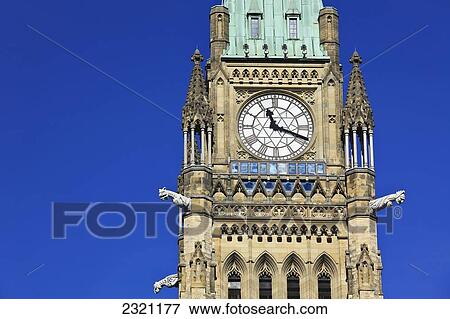 Peace Tower In Parliament Buildings; Ottawa Ontario Canada View Large Photo Image Stock Photo - Peace Tower In Parliament Buildings; Ottawa Ontario Canada. Fotosearch