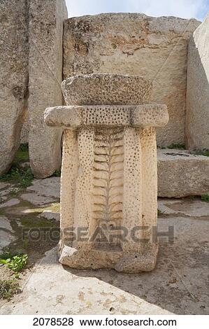 Pedestal Altar, Hagar Qim Megalithic Temple Complex, Malta View Large Photo Image Stock Photo - Pedestal Altar, Hagar Qim Megalithic Temple Complex, Malta. Fotosearch