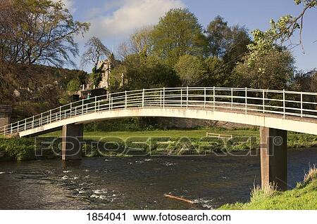 Pedestrian Bridge Over River Coquet, Rothbury, Northumberland, England View Large Photo Image Stock Image - Pedestrian Bridge Over River Coquet, Rothbury, Northumberland, England. Fotosearch