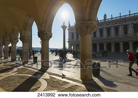 Pedestrians in Piazza san Marco; Venice, Veneto, Italy View Large Photo Image Stock Image - Pedestrians in Piazza san Marco; Venice, Veneto, Italy. Fotosearch