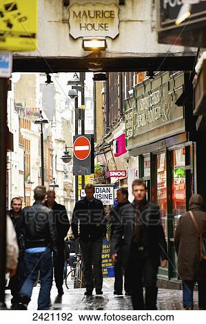 Pedestrians on a busy street in Soho; London, England View Large Photo Image Stock Image - Pedestrians on a busy street in Soho; London, England. Fotosearch