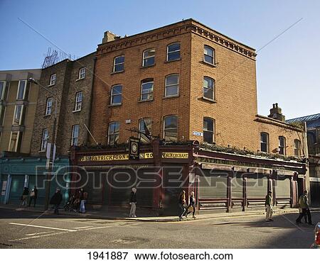 Stock Photo - Pedestrians On Parnell Street; Dublin Ireland. Fotosearch