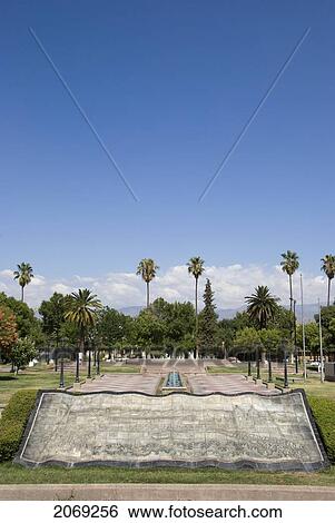 Pedro Del Castillo Square; Mendoza Argentina View Large Photo Image Stock Photograph - Pedro Del Castillo Square; Mendoza Argentina. Fotosearch