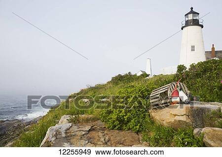 Stock Photo - Pemaquid Point Light; Maine, United States of America. Fotosearch