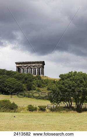 Stock Image - Penshaw monument; Sunderland, Tyne and Wear, England. Fotosearch