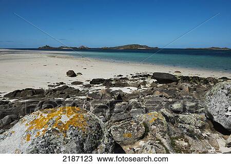 Pentle Bay, One Of Britain's Top 20 Beaches. Tresco. Isles Of Scilly, Cornwall, United Kingdom, Europe View Large Photo Image Stock Image - Pentle Bay, One Of Britain's Top 20 Beaches. Tresco. Isles Of Scilly, Cornwall, United Kingdom, Europe. Fotosearch