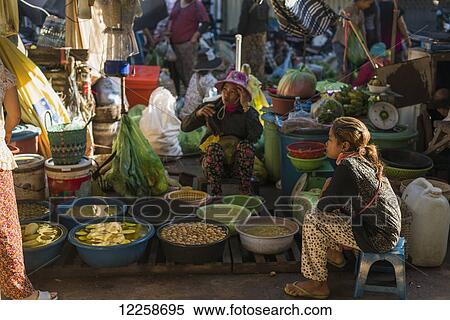 People around Old Market; Battambang, Cambodia View Large Photo Image Stock Photography - People around Old Market; Battambang, Cambodia. Fotosearch