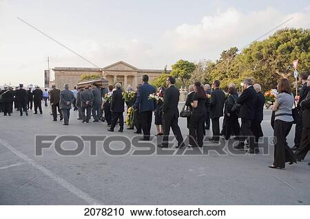 People At A Funeral Procession, Rabat, Malta View Large Photo Image Stock Image - People At A Funeral Procession, Rabat, Malta. Fotosearch