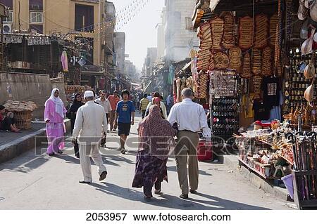 People At Khan Al-Khalili Bazaar, Cairo, Al Qahirah, Egypt View Large Photo Image Stock Photo - People At Khan Al-Khalili Bazaar, Cairo, Al Qahirah, Egypt. Fotosearch