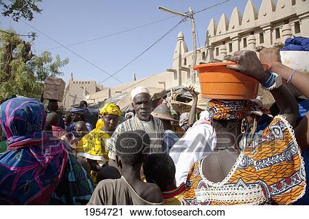 People at Monday Market in Djenne, Mali View Large Photo Image Stock Image - People at Monday Market in Djenne, Mali. Fotosearch