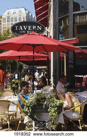 People At Outdoors Tables At Tavern On Rush, On Rush Street, Chicago, Illinois, Usa View Large Photo Image Stock Image - People At Outdoors Tables At Tavern On Rush, On Rush Street, Chicago, Illinois, Usa. Fotosearch
