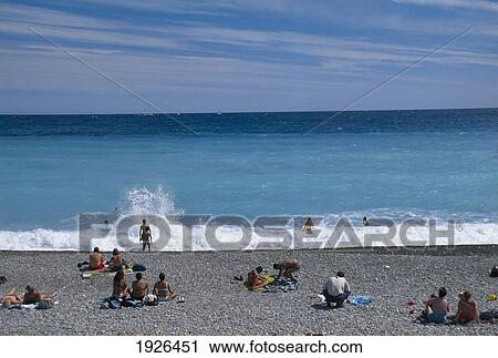People At The Beach View Large Photo Image Stock Image - People At The Beach. Fotosearch