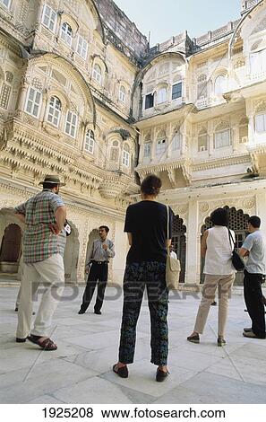 Stock Photo - People At Ãƒâ€šÃ‚Â Mehrangarth Fort. Fotosearch