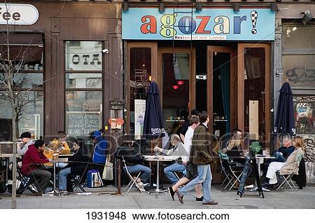 People In A Terrace In A Bar In The West Village, Manhattan, New York, Usa View Large Photo Image Stock Photo - People In A Terrace In A Bar In The West Village, Manhattan, New York, Usa. Fotosearch