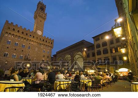 People In Cafe In Front Of Palazzo Vecchio; Piazza Della Signoria, Florence, Tuscany, Italy View Large Photo Image Stock Photo - People In Cafe In Front Of Palazzo Vecchio; Piazza Della Signoria, Florence, Tuscany, Italy. Fotosearch