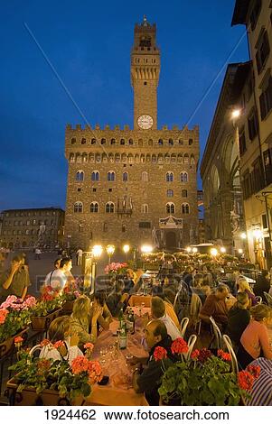 People In Cafe Outside Palazzo Vecchio; Piazza Della Signoria, Florence, Tuscany, Italy View Large Photo Image Stock Image - People In Cafe Outside Palazzo Vecchio; Piazza Della Signoria, Florence, Tuscany, Italy. Fotosearch