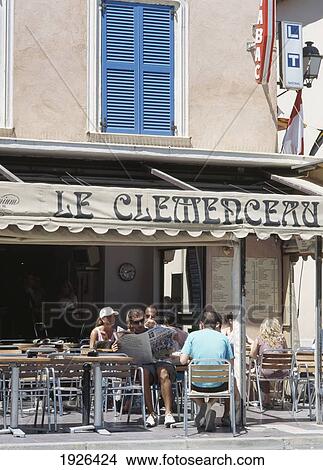 People In Cafe; St Tropez, France View Large Photo Image Picture - People In Cafe; St Tropez, France. Fotosearch