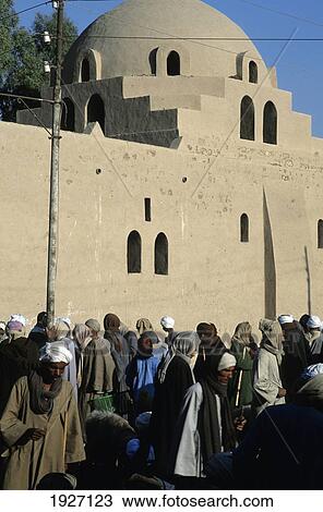 People In Front Of Mosque; New Gournia, Egypt View Large Photo Image Stock Image - People In Front Of Mosque; New Gournia, Egypt. Fotosearch