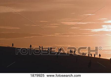 People In Silhouette Climbing Sand Dunes View Large Photo Image Stock Photography - People In Silhouette Climbing Sand Dunes. Fotosearch