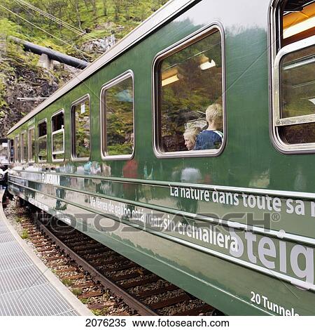 People On The Train; Flam Norway View Large Photo Image Stock Photography - People On The Train; Flam Norway. Fotosearch