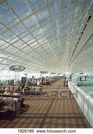 Stock Photo - People Waiting, Departure Lounge. Fotosearch