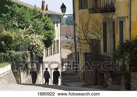 Stock Image - People Walking In Street. Fotosearch