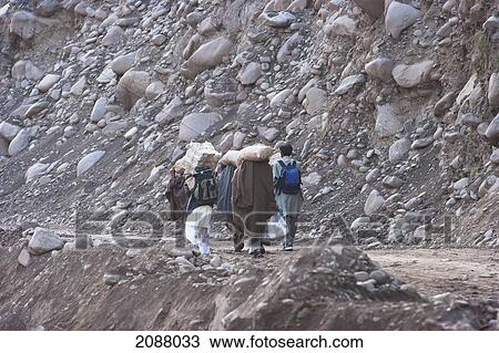 People Walking On Damaged Road After The 8 October 2005 Earthquake, Jhelum Valley, Azad Kashmir, Pakistan View Large Photo Image Stock Image - People Walking On Damaged Road After The 8 October 2005 Earthquake, Jhelum Valley, Azad Kashmir, Pakistan. Fotosearch