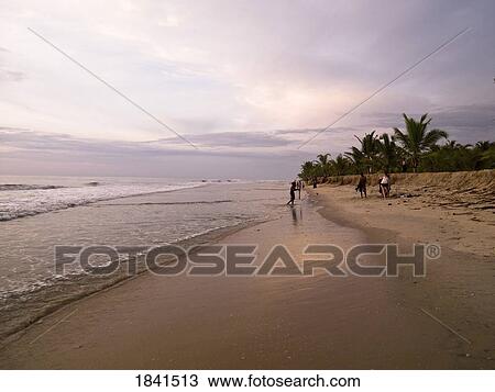 People Walking On Sandy Beach At Sunset; Arabian Sea, Kerala, India View Large Photo Image Stock Image - People Walking On Sandy Beach At Sunset; Arabian Sea, Kerala, India. Fotosearch