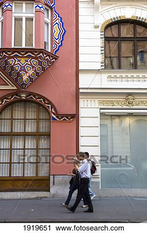 People Walking Past A Highly Decorated Building, Ljubljana, Slovenia View Large Photo Image Stock Image - People Walking Past A Highly Decorated Building, Ljubljana, Slovenia. Fotosearch